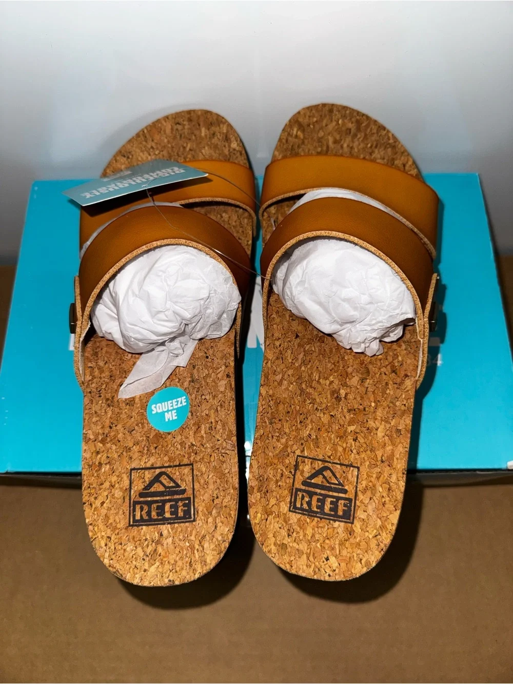 REEF Cushion Vista Higher Platform Sandals – Women’s 8 – Natural – NWT CJ0655